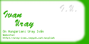 ivan uray business card
